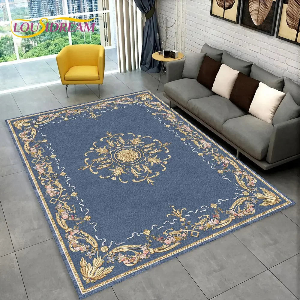Turkey Persian Bohemian Area Rug Large,Carpet Rug for Living Room Bedroom Sofa Doormat Decoration,Kid Play Non-slip Floor Mat