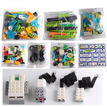 STEM Educational Building Blocks Kit 280pcs with Electronic Sensors for Programming Robots Fun Learning Activity for Kids
