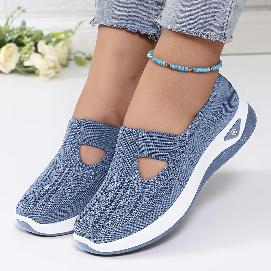 Women's Slip-On Sneakers | Flat Low-Profile Design | Casual Everyday Wear