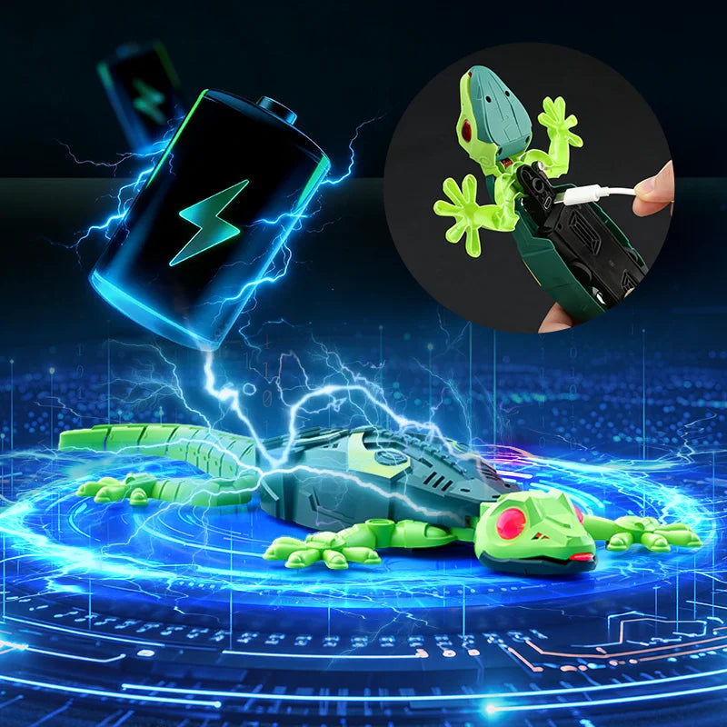 Wall Crawler RC Gecko, Rechargeable Remote Control Robot Toys | RC Animals Toy, Realistic Wall Crawling Halloween Birthday Gifts for Boys Girls,Birthday Halloween Christmas Gift