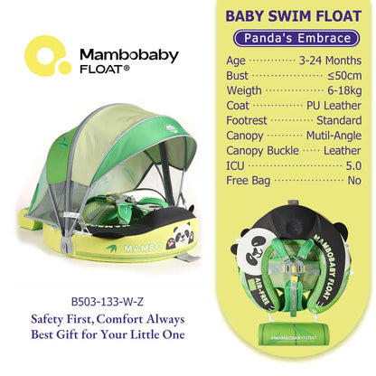 Mambobaby Baby Pool Float Vip 5 Dropshipping Blackproof Pool Mat For Infant Non-Inflatable Natation Buoy With Parasol Beach Toys