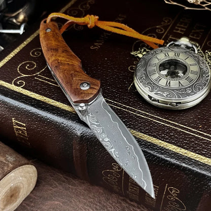 High-Quality Folding Knife: Everyday Cutting, Adventure, Hiking Rescue Tool—Portable Camping Pocket-Sized Outdoor Knife, Gift
