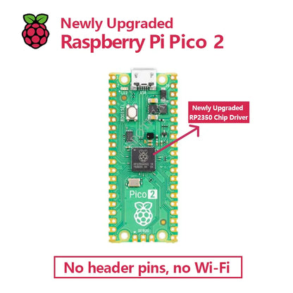 Original Raspberry Pi Pico/2, Pico with Wireless WiFi Development Board, Pico or Pico H with Pin Header, Support MicroPython/C++