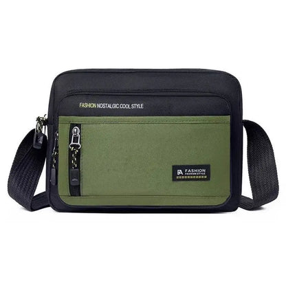 New Ox Cloth Men's Crossbody Bag Multi-Layer Busin Money Bag Mobile Phone Bag Soft Handle Casual Leisure Oulder Bag