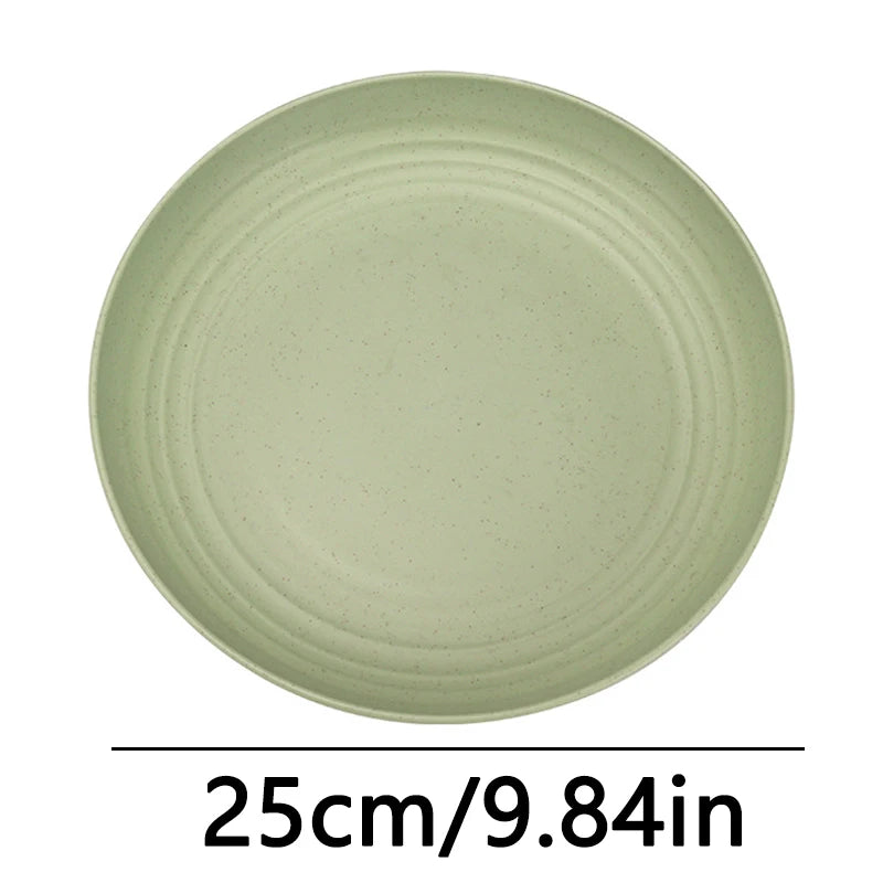 Fruit Plate, Round Salad Dessert Plate, Plastic Plate Can Be Used For Snacks, Nuts Can Be Stacked And Not Easily Broken