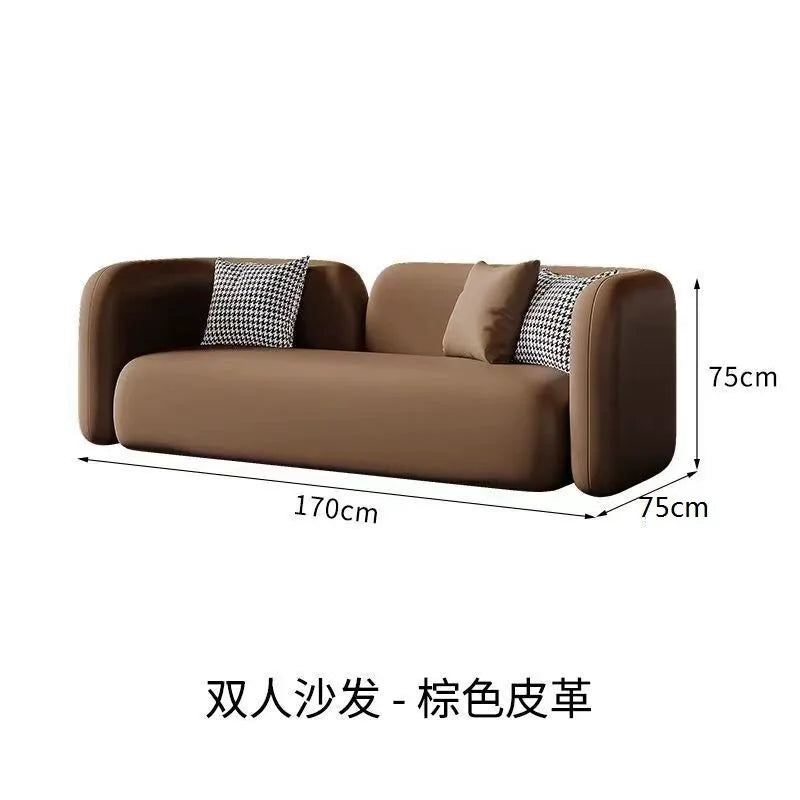 Italian Minimalist Reception Sofa Nordic High-grade Hotel Lobby Beauty Salon Business Negotiation Sofa Office Furniture FYOS