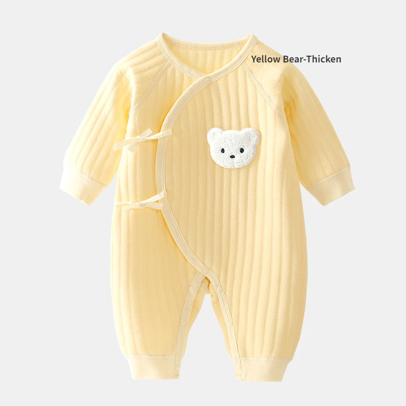 Bear Newborn Baby Clothes New Born Baby Jumpsuit for Boys Girls Cotton Toddler Rompers with Hat Bebe Outfits One-Piece Pajamas