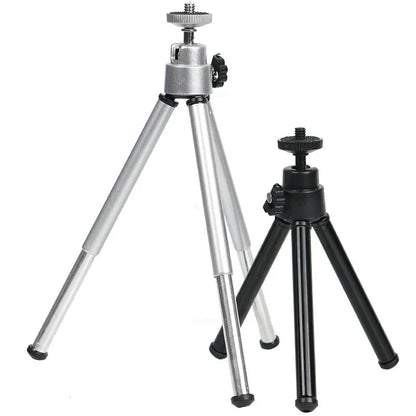 Mini Flexible Tripod 2 Section Stand Holder for Projector Camera Aluminum Alloy Desktop Tripod for Mobile Phone