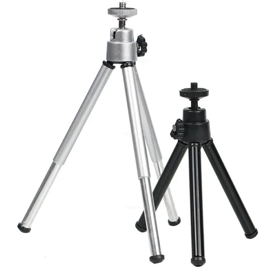 Mini Flexible Tripod 2 Section Stand Holder for Projector Camera Aluminum Alloy Desktop Tripod for Mobile Phone