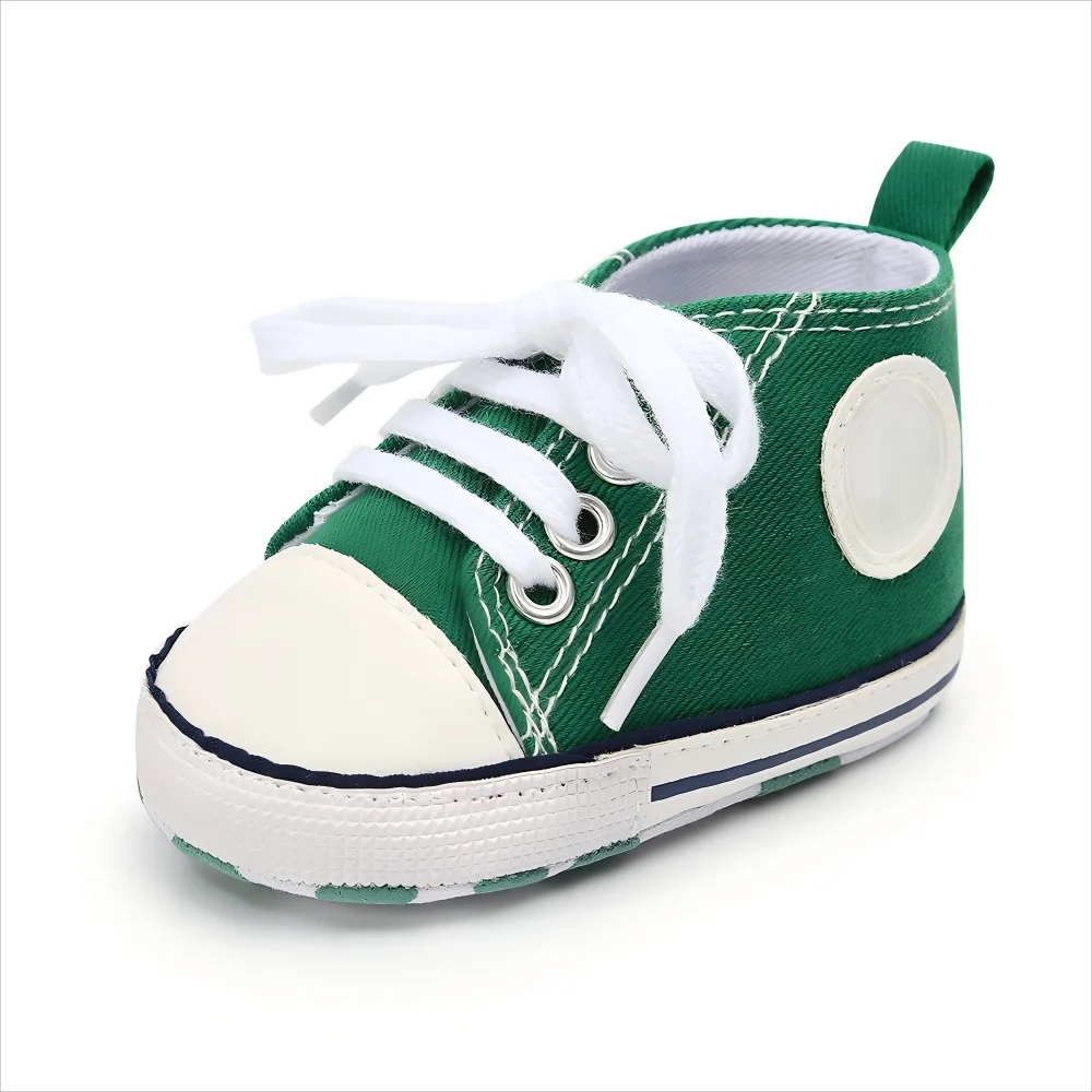 0-18M Baby Canvas Shoes Men and Women Multicolour Classic Baby Casual Shoes Anti-slip Soft Sole First Pair Toddler Infant Shoes