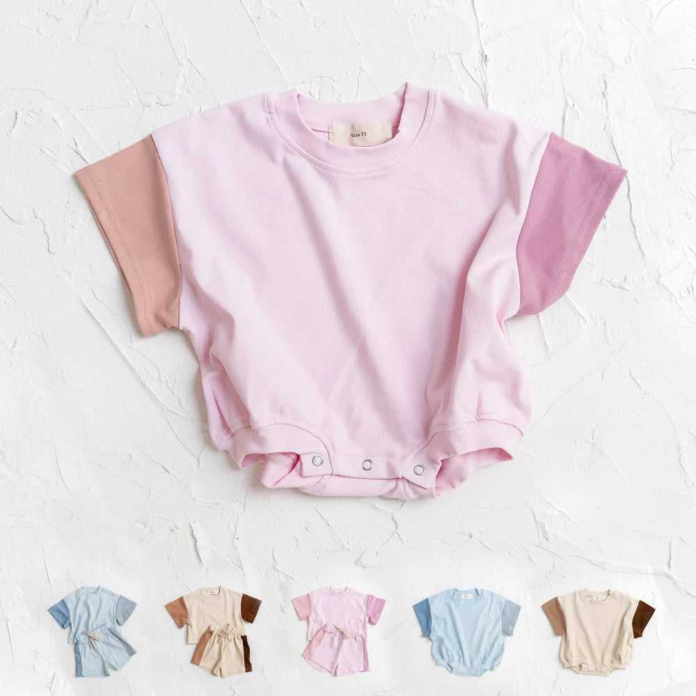 Summer Newborn Baby Boys Girls Oversized Rompers Unisex Romper for
