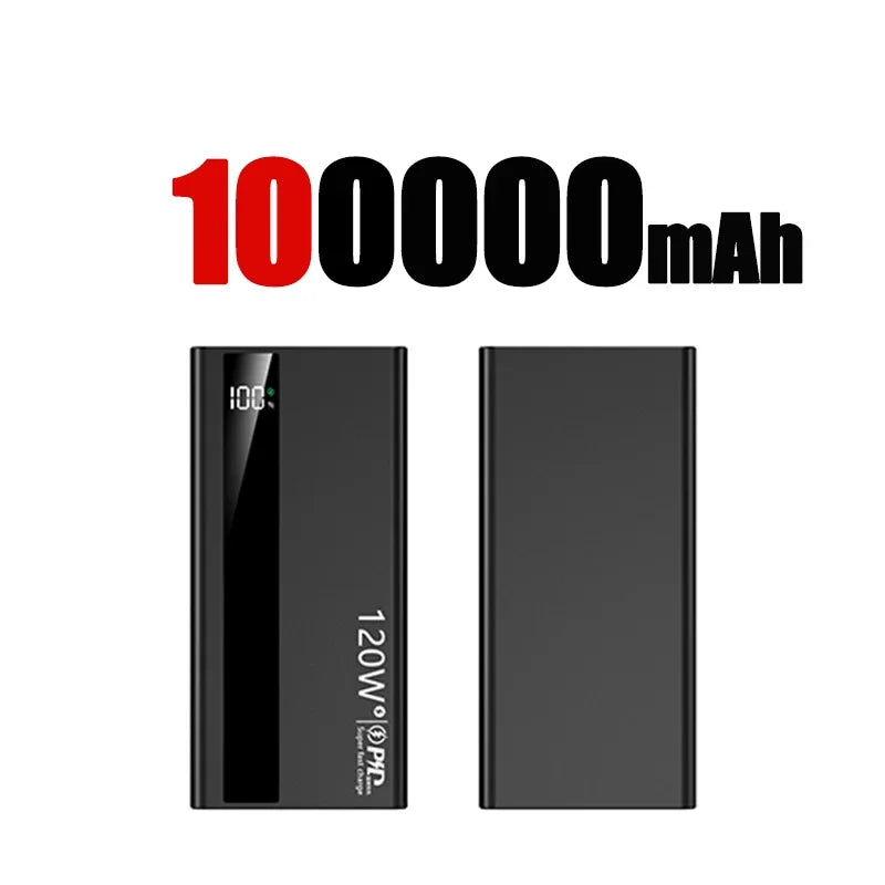 Lenovo 1000000mAh Large Capacity 120W Fast Charging Digital Display Outdoor Power Supply 2026 for Huawei iPhone