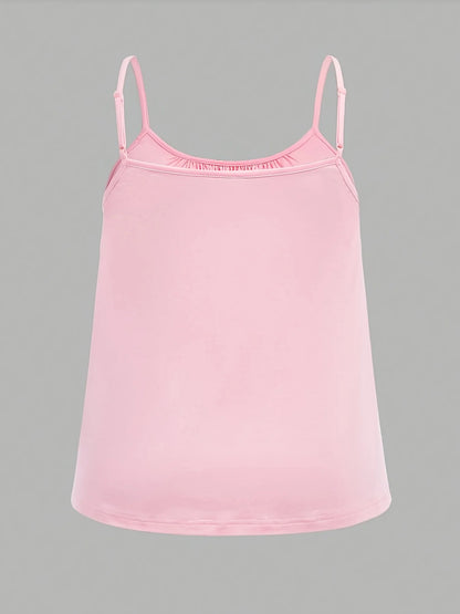 Plus Size Summer Solid Color Camisole