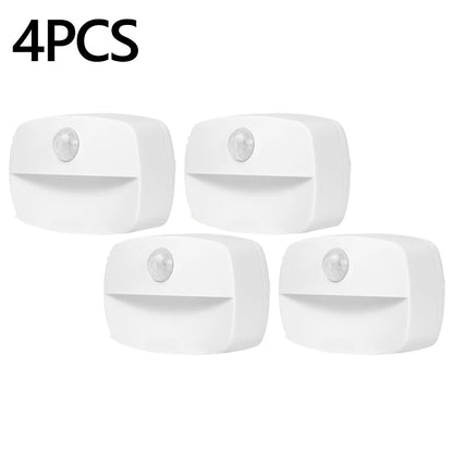 LED Night Light with Motion Sensor Cabinet Lamp Wireless Bedside Nightlight Battery Power For Bedroom Closet Stairs Lighting
