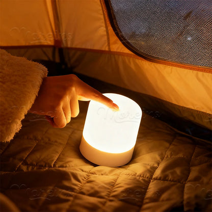 Rechargeable RGB 13 Color Changing Night Light Remote Control Touch USB Night Lamp Dimmable Lamp Portable Table Bedside Lamp