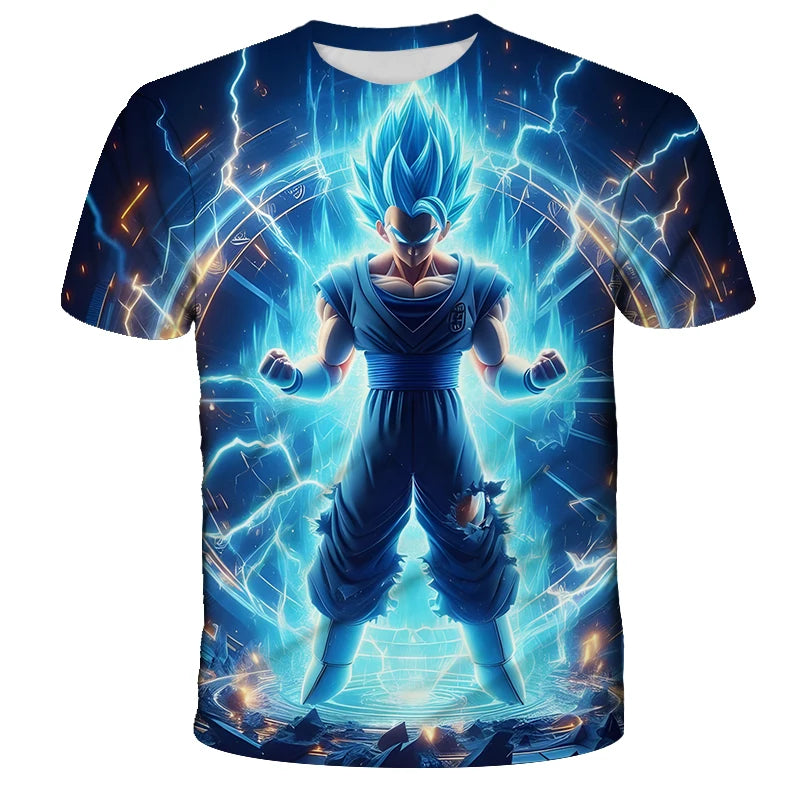 Anime Dragon Ball Son Goku 3D Print Kids T Shirt Summer Fashion Casual