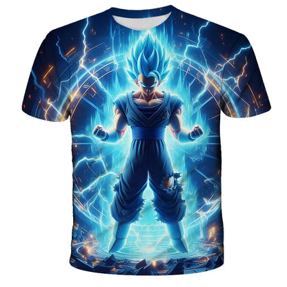 Anime Dragon Ball Son Goku 3D Print Kids T Shirt Summer Fashion Casual