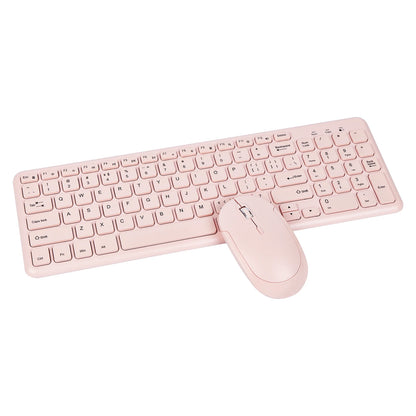 Fashion Wireless Keyboard and Mouse Combo Gamer Silent Keyboards Mouse Set Ultra Thin Office PC Ergonomic Gaming Pink Keypad