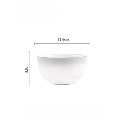 Handmade Underglaze Ceramic Deep Plate Dinnerware Set Rustic Kitchen Serving Dish Bowl Set Home Gift