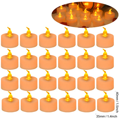 24/48 Pack Heart Shaped LED Tea Lights Candles with Artificial Rose Petals Romantic Night Decorations  for Wedding Anniversary