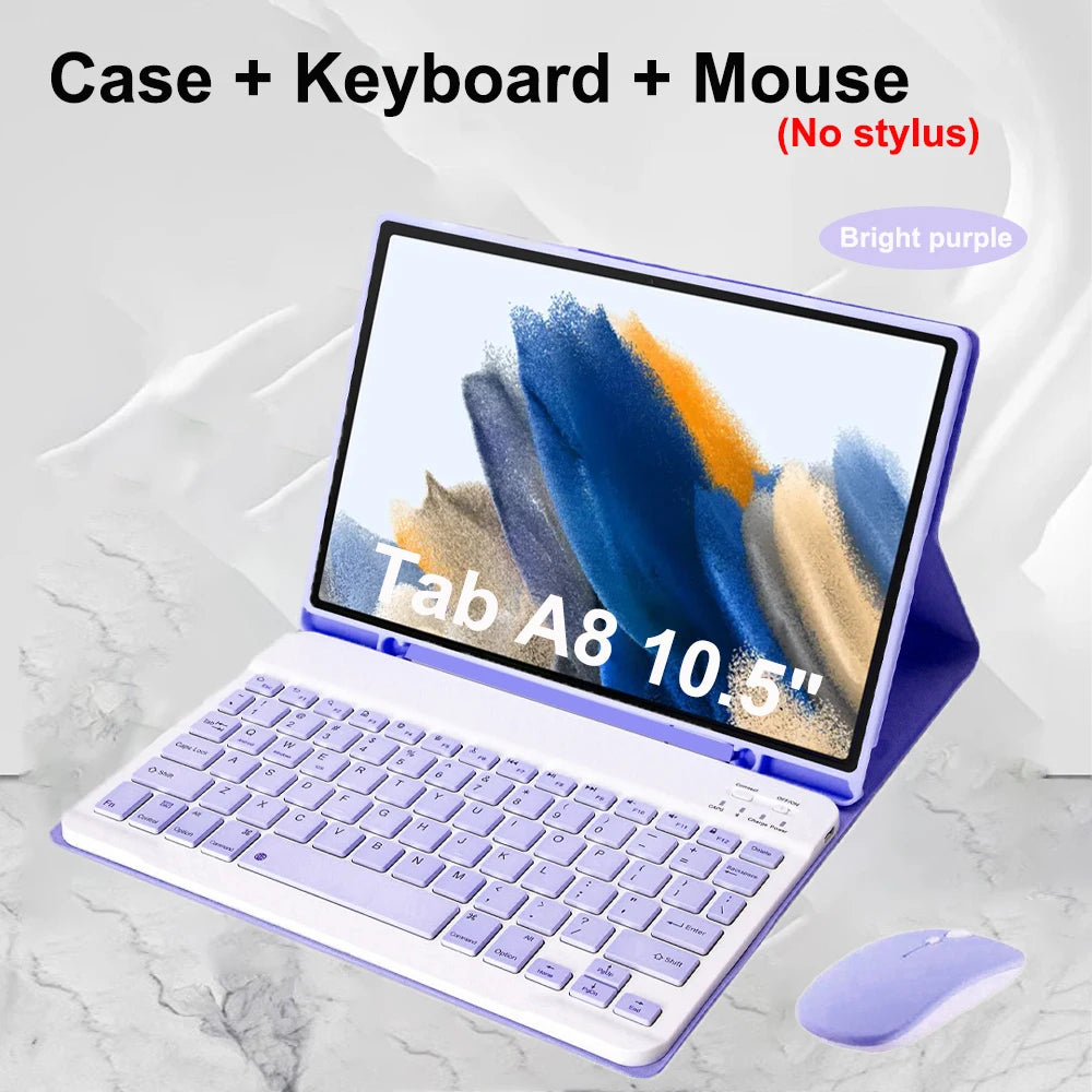 Case for Samsung Galaxy Tab A8 10.5 Inch,Wireless Bluetooth keyboard cover for Tab A8 10.5 Inch,Samsung Smart Stand Cover
