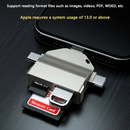 Multifunction 7 in 1 Card Reader USB 2.0 Type C to SD Adapter USB Flash Reader for PC Laptop Accessories Multi Smart Cardreader