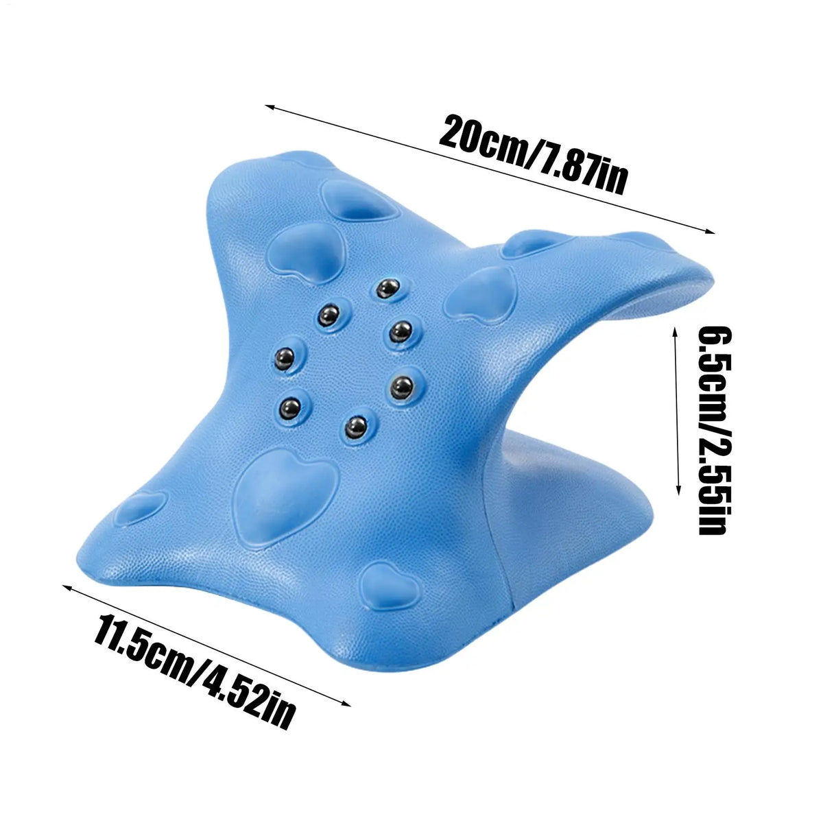 C-shaped Neck Stretcher Pillow Magnetic Pain Relief Shoulder Relaxer Spine Support Spine Correction Massage Pillow
