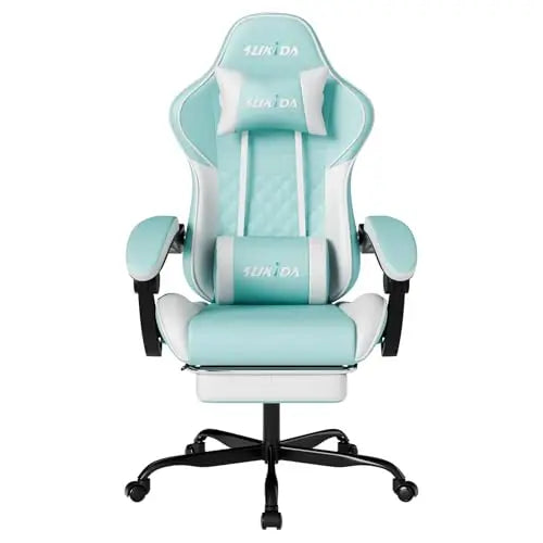 Ergonomic Video Gamer Chairs Gaming Computer Chairs Gamer Chairs for Adults Massage Lumbar Support Swivel Height