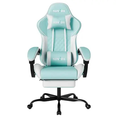 Ergonomic Video Gamer Chairs Gaming Computer Chairs Gamer Chairs for Adults Massage Lumbar Support Swivel Height