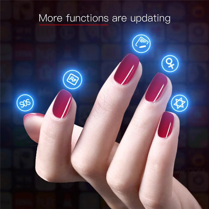 Hoot High-tech Micro Intelligent NFC Nail Ic Chip Healthcare Device Smart Nail NFC Chip Smart Wearable Gadget No Charge Required