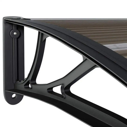 Clear Polycarbonate Awning Door Window Canopy Rain Cover Sunshade UV Protection Outdoor Entrance Porch Shelter Modern