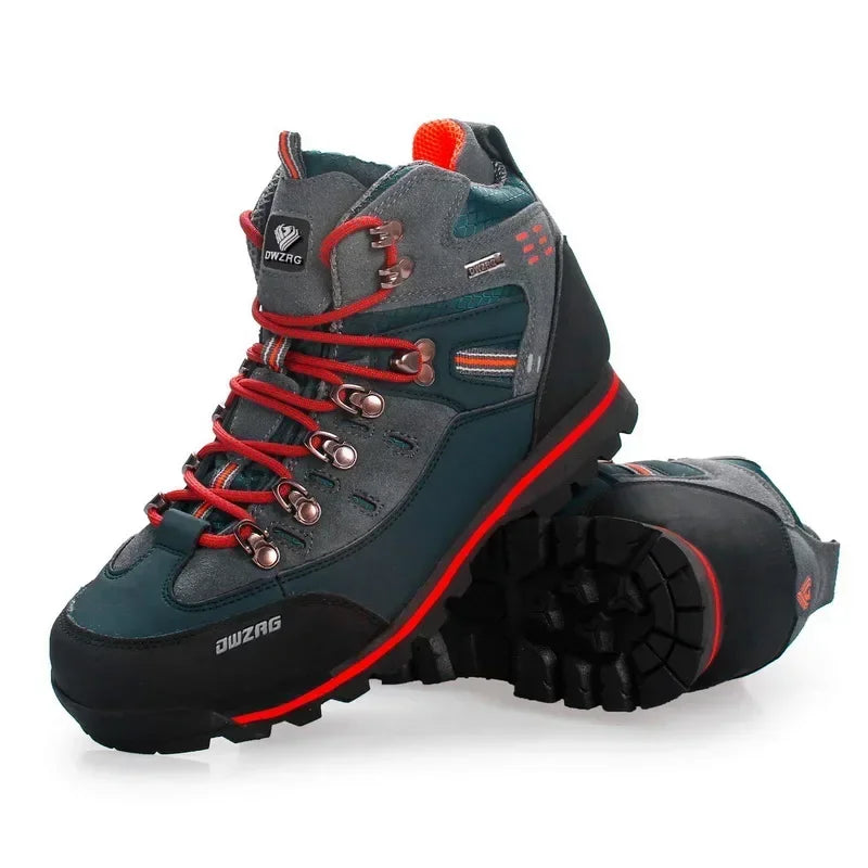Men's Waterproof Ankle Boots | Genuine Leather Hiking Sneakers | Outdoor & Snow Boots