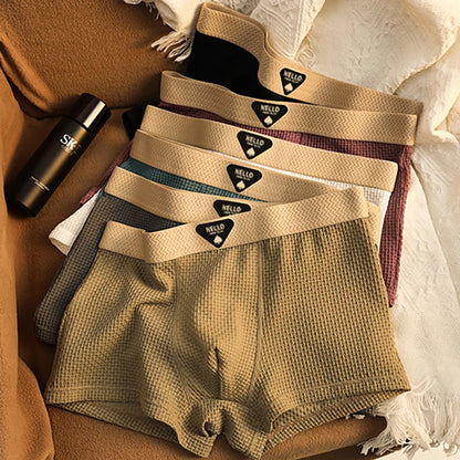 3Pcs Men's Underwear Ice Silk Mesh Boxer Shorts Sexy Panties Man Underpants Thin Male U Convex Lingerie Wholesale Lots L-6XL