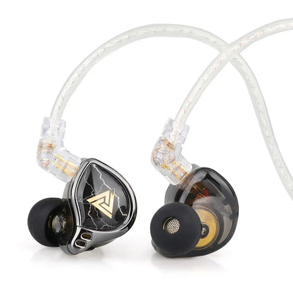 QKZ X HBB Earphones 10mm Titanium-Coated Diaphragm In Ear Monitor Headphones Hi-Fi Audio IEMs Outdoor Sports Headsets