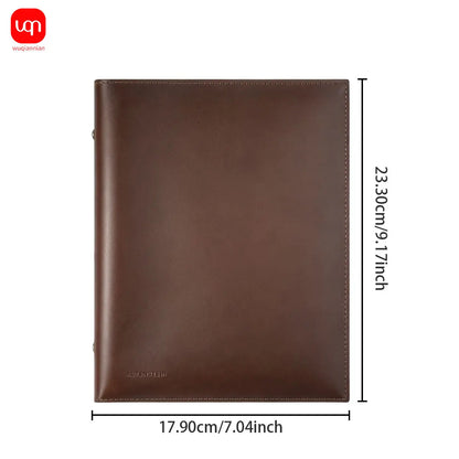 PU Leather Loose-Leaf Notebook A5 Size Waterproof Soft Leather Cover Diary Removable Pages Notebook for Office  School Supplies