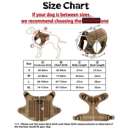 Large Dog Harness Pet German Shepherd Training Vest Tactical Medium Dog Harnesses Hunting For Dogs Accessories