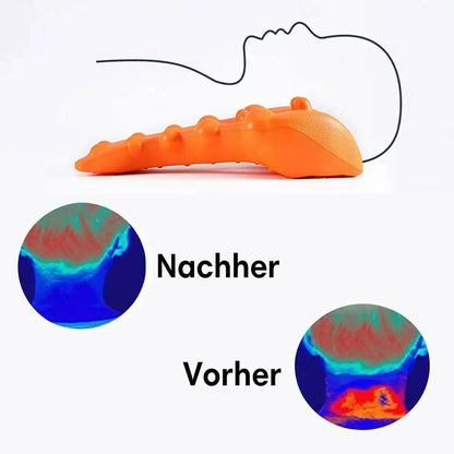 Neck stretchers and shoulder massagers, cervical and back traction devices, used to relieve shoulder joint pain and spinal pain