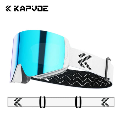Kapvoe Snow Goggles Ski Snowboarding Skiing Sunglasses for Women Men Anti-Fog Lens UV400 Photochromic Glasses Motorcycle Glasses