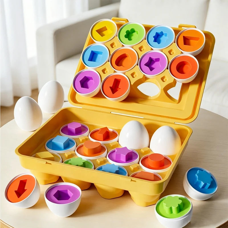 Montessori Games Baby Toy Smart Egg Shape Match Puzzle For Kids  Baby Development Toy Educational Toy For Children 1 2 3 4 Year