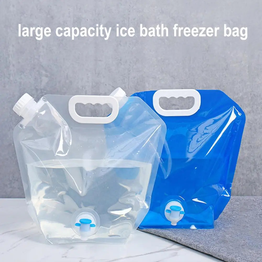 5/10l Portable Camping Water Bag Foldable Drinking Water Bucket Large