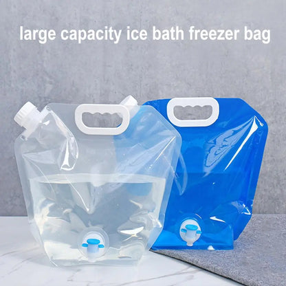 5/10l Portable Camping Water Bag Foldable Drinking Water Bucket Large