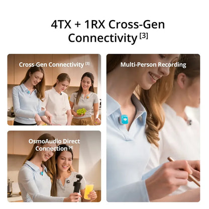 DJI Mic Mini 2S Microphone In Stock Brand and New 28-Hour Internal Storage Fast Charging Two-level AI Noise Canceling