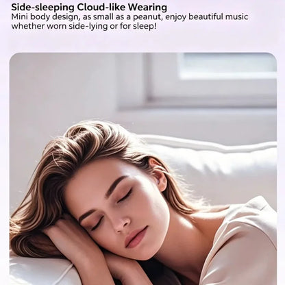 Mini High Sound Quality Wireless Bluetooth Invisible Sleep Earphone Noise Cancellation Stereo Headset Sport Exercise Game Earbud