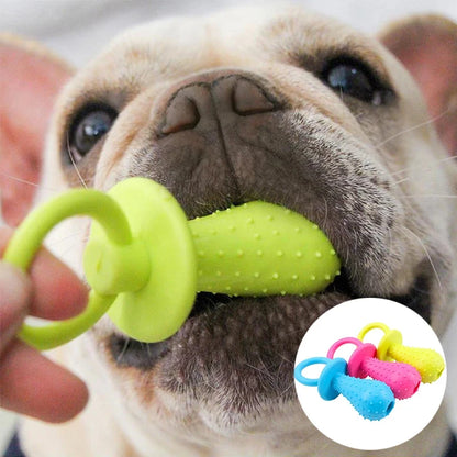 1-10Pcs Pet Chew Toy Soft Rubber Bite-Resistance Bone Shape Teeth Grinding Chewing Toys For Small Dogs Training Pet Supplies