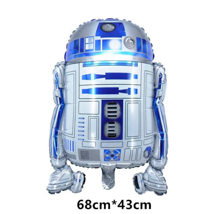 Green Yodaed Latex Balloons Hero Master Robot Foil Ballons Happy Birthday Party Banner Tableware Cake Topper Decoration Kid Toy