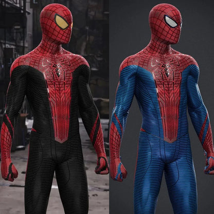 New Style Amazing Cosplay TASM1 Costume Superhero Spandex Zentai Bodysuit Outfits Man Halloween Costume