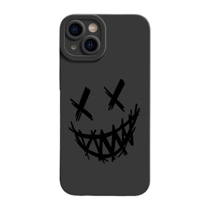 Smiling Devil Phone Case For iPhone 11 12 13 14 15 Pro Max Mini 7 8 Plus X XS Max XR Matte Shockproof Fashion Cases Back Cover