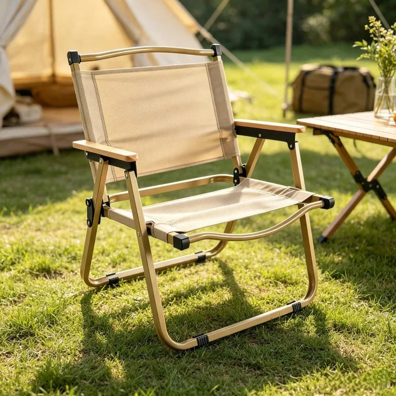 Foldable Camping Chair With Carry Bag,600D Black Oxford Fabric For Outdoor Activities Portable Chair For BBQ Camping, Hiking ,Beach