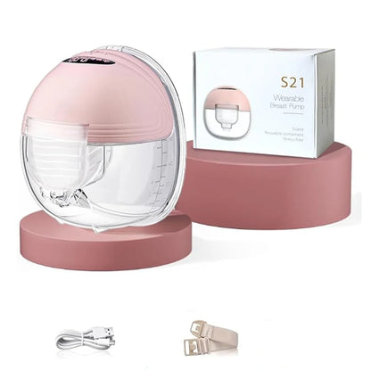 BornBL S21 Electric Breast Pump, Wearable Hands-Free Breastfeeding Pump with 12 Suction 3 Mode, Portable Baby Milk Extractor