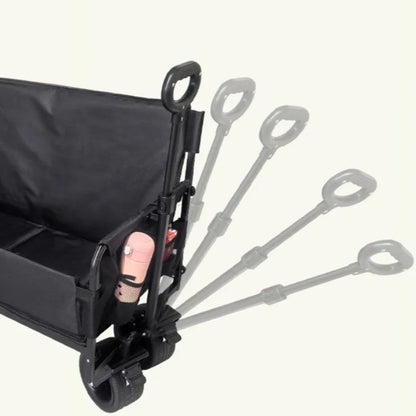 Outdoor Travel Seated Camping Cart Hiking Convenient Relaxing Large Capacity Loadable Trolley Outdoor Transported Multi Tools